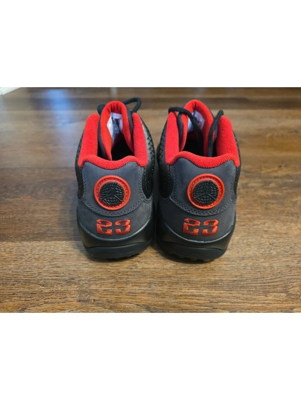 Size 7 Air Jordan 9 Low Retro Golf Mens Charcoal Black True Red FJ5934-002